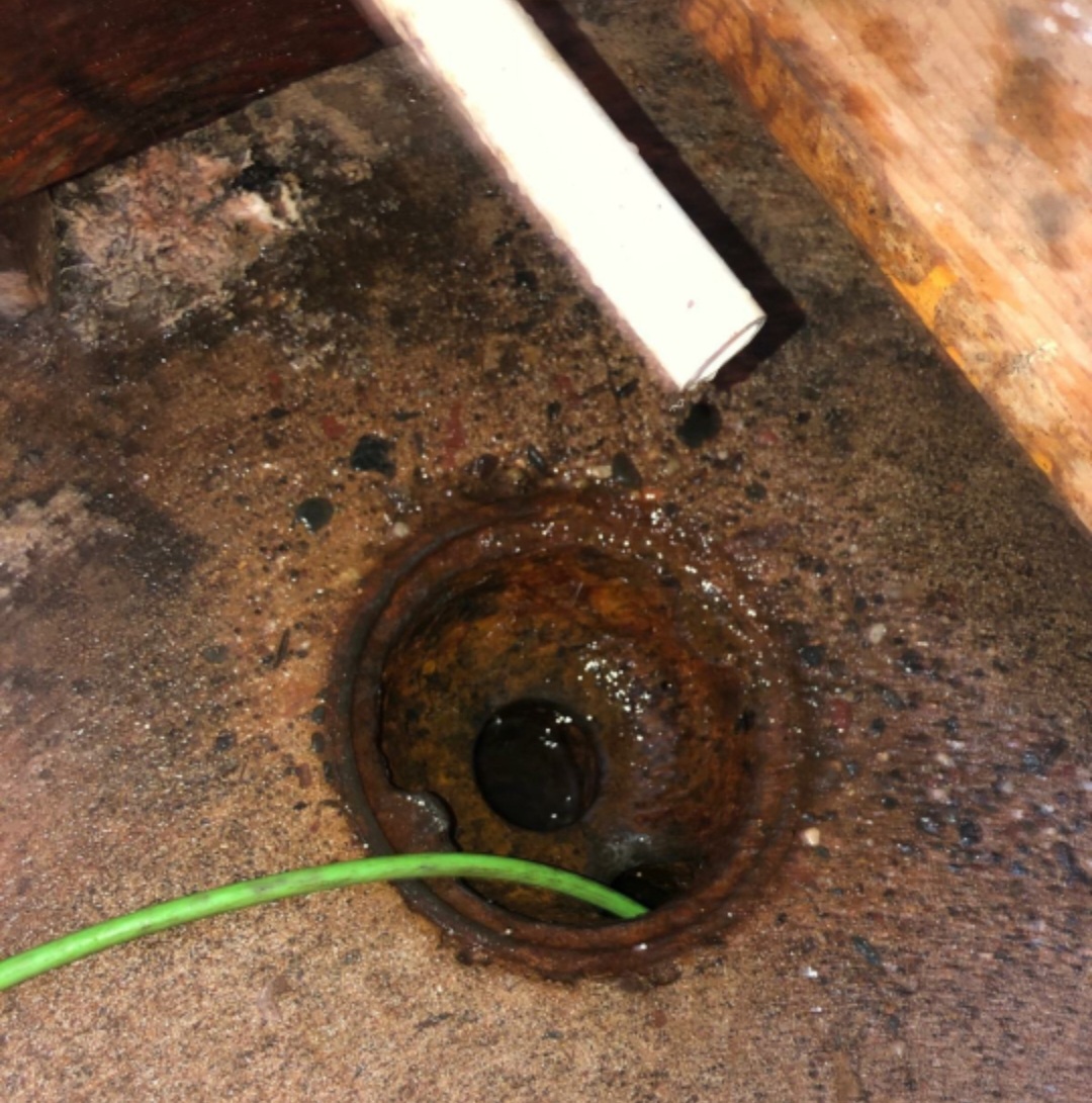 floor drain clogged hydro jetting