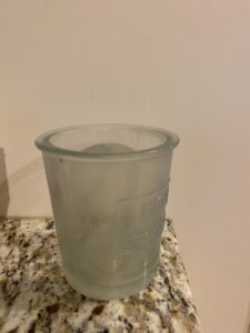 Water Softener hard water build up on drinking glass
