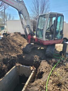 Main Sewer Line Excavation Repair Richfield Minnesota 